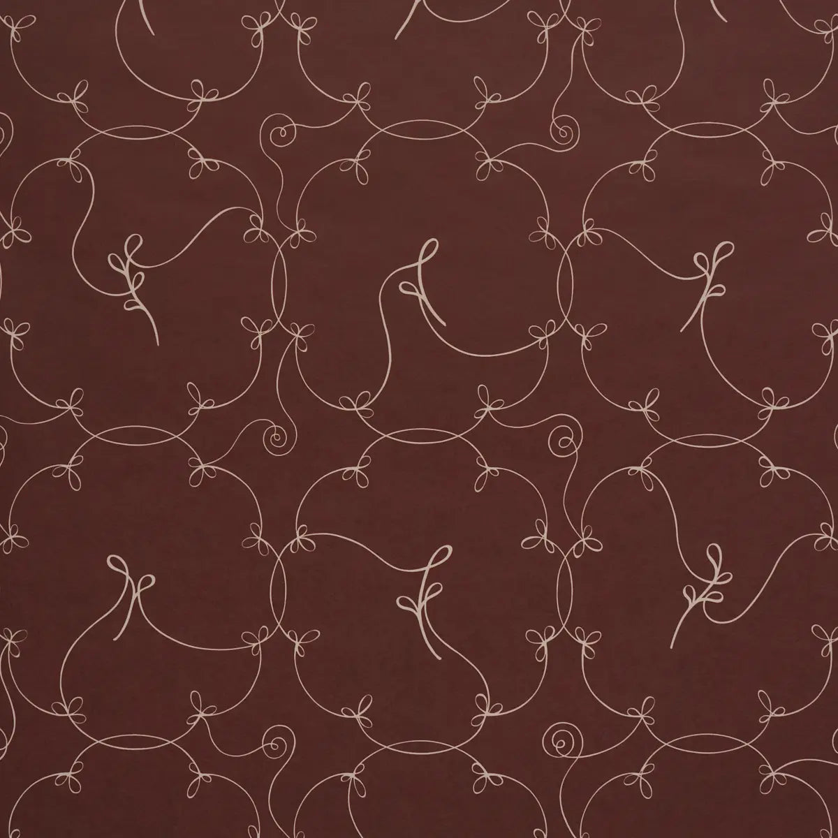 Broderie Wallpaper - Bordeaux