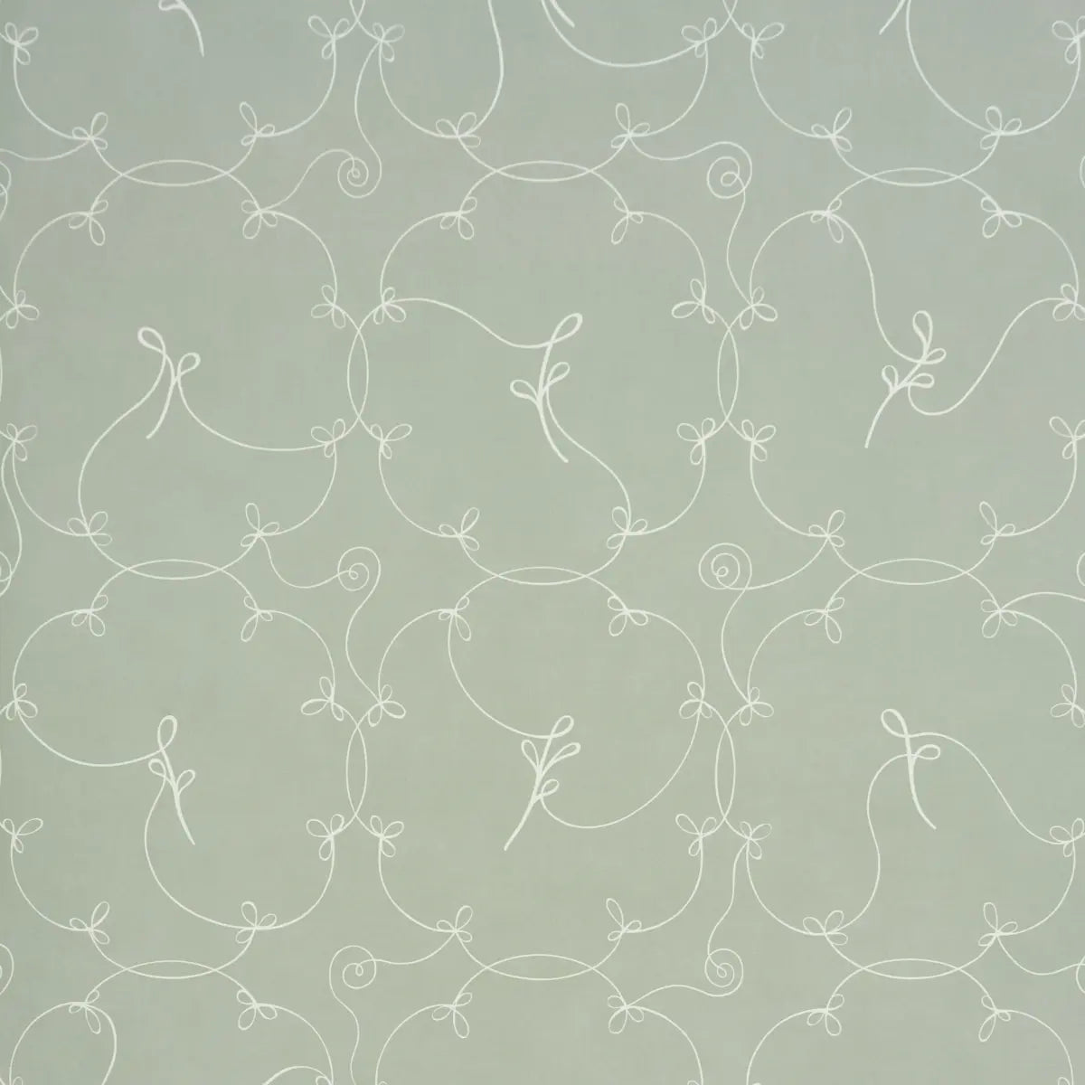 Broderie Wallpaper - Cool Green