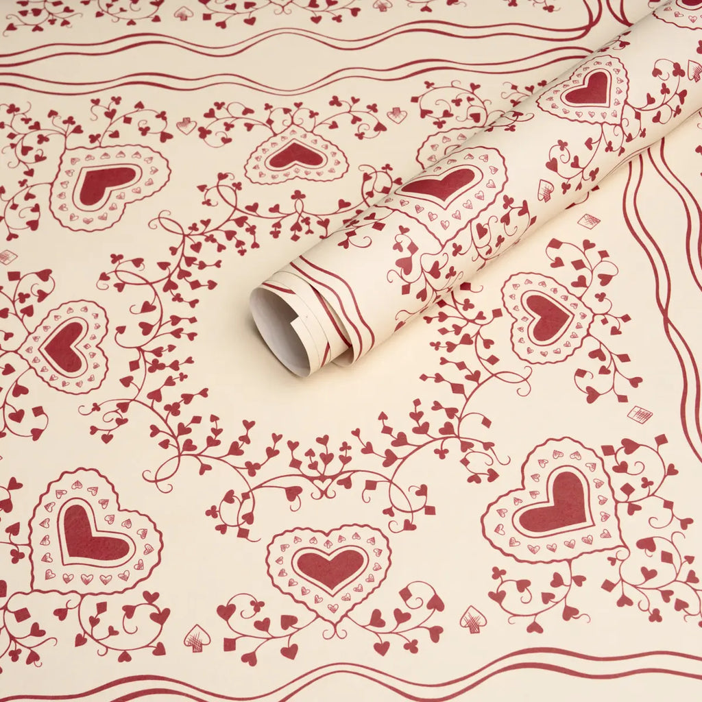 Garden Of Hearts Wallpaper in an interior setting