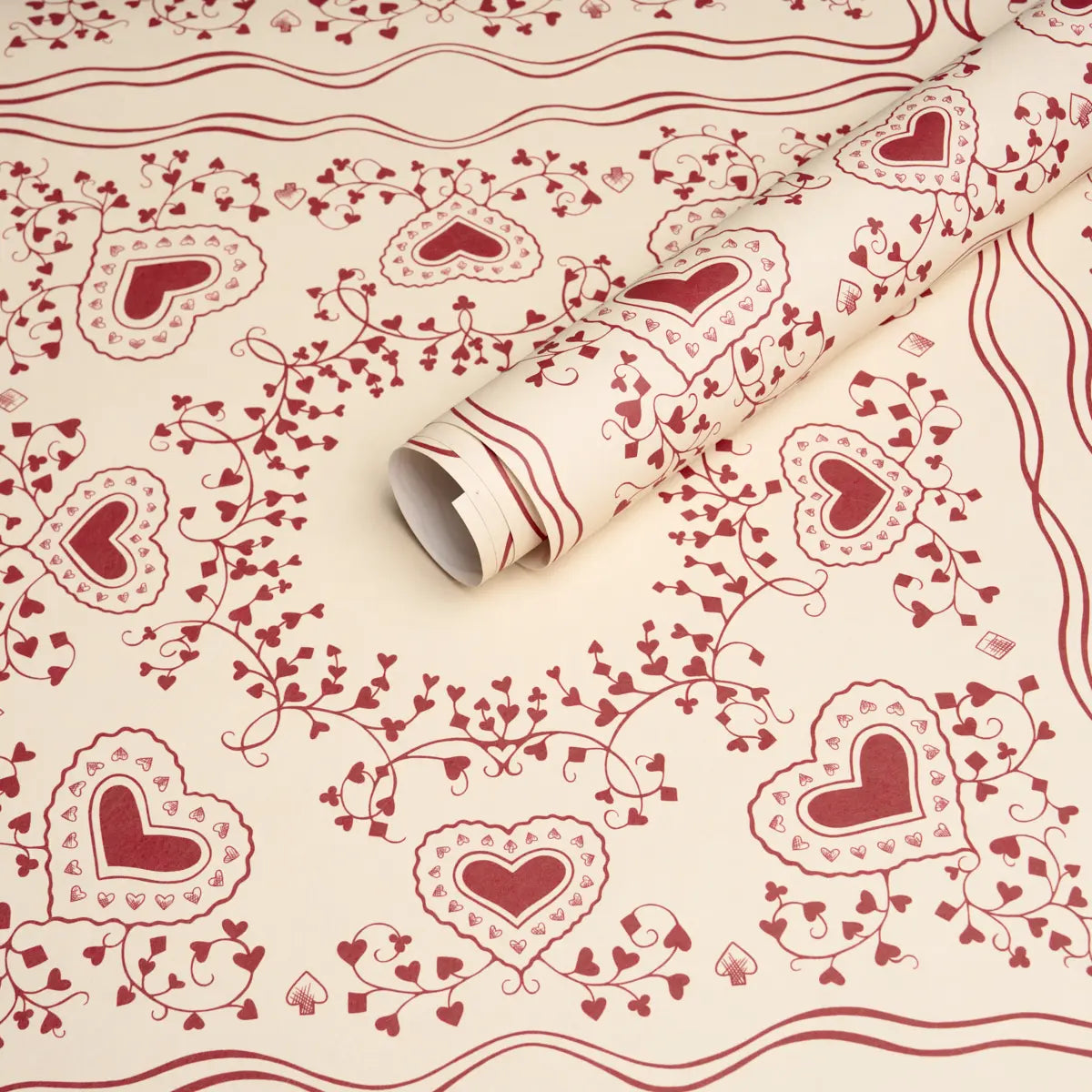 Garden Of Hearts Wallpaper in an interior setting