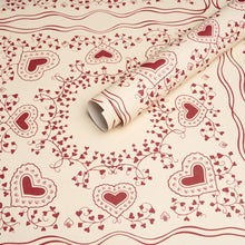 Load image into Gallery viewer, Garden Of Hearts Wallpaper in an interior setting