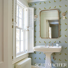 Load image into Gallery viewer, Birds Print Wallpaper in an interior setting