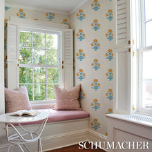 Load image into Gallery viewer, Poppy Print Wallpaper in an interior setting