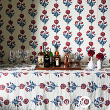 Load image into Gallery viewer, Dianthus Print Wallpaper in an interior setting