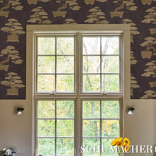 Load image into Gallery viewer, Bonsai Tree Wallpaper in an interior setting