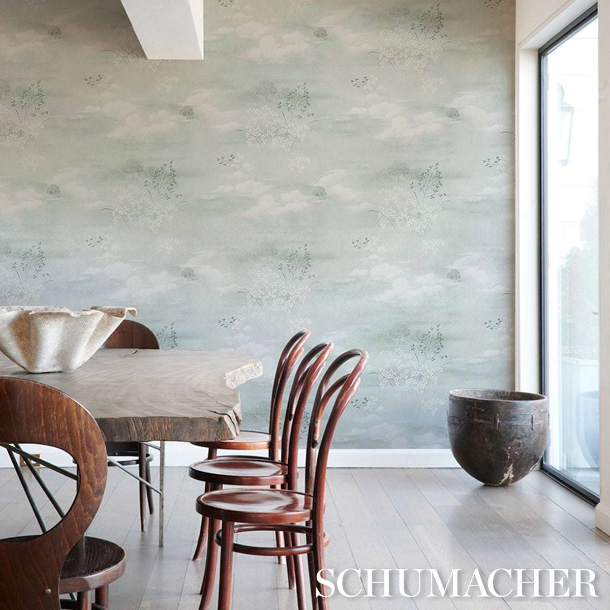 Calm Skies Wallpaper in an interior setting