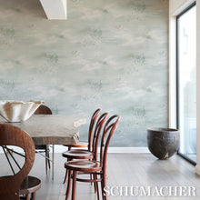 Load image into Gallery viewer, Calm Skies Wallpaper in an interior setting