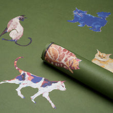 Load image into Gallery viewer, Cats Wallpaper in an interior setting