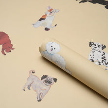 Load image into Gallery viewer, Dogs Wallpaper in an interior setting