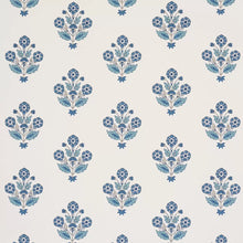 Load image into Gallery viewer, Dalila Hand-Screen Print Wallpaper - Blue