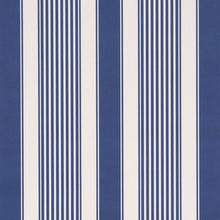 Load image into Gallery viewer, Summerville Stripe Wallpaper - Indigo