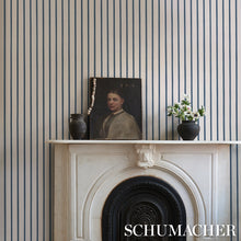 Load image into Gallery viewer, Westerly Stripe Wallpaper in an interior setting