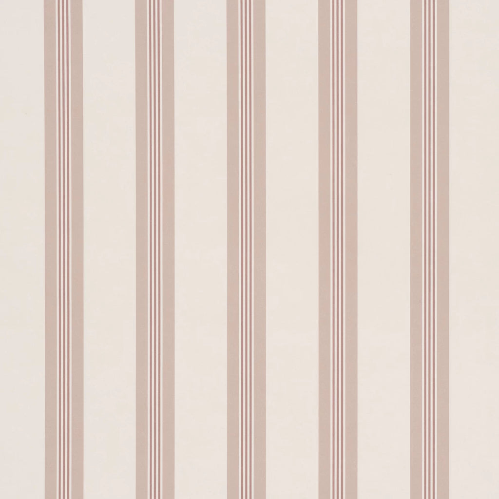 Chatham Stripe Wallpaper - Rose