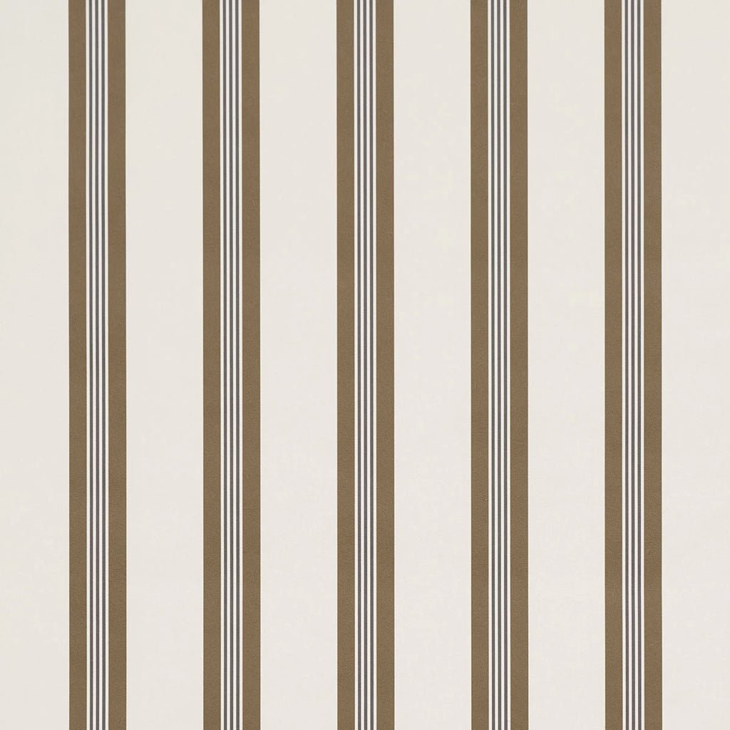 Chatham Stripe Wallpaper - Umber