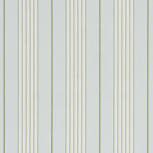 Load image into Gallery viewer, Audrey Stripe Wallpaper - Sky &amp; Leaf