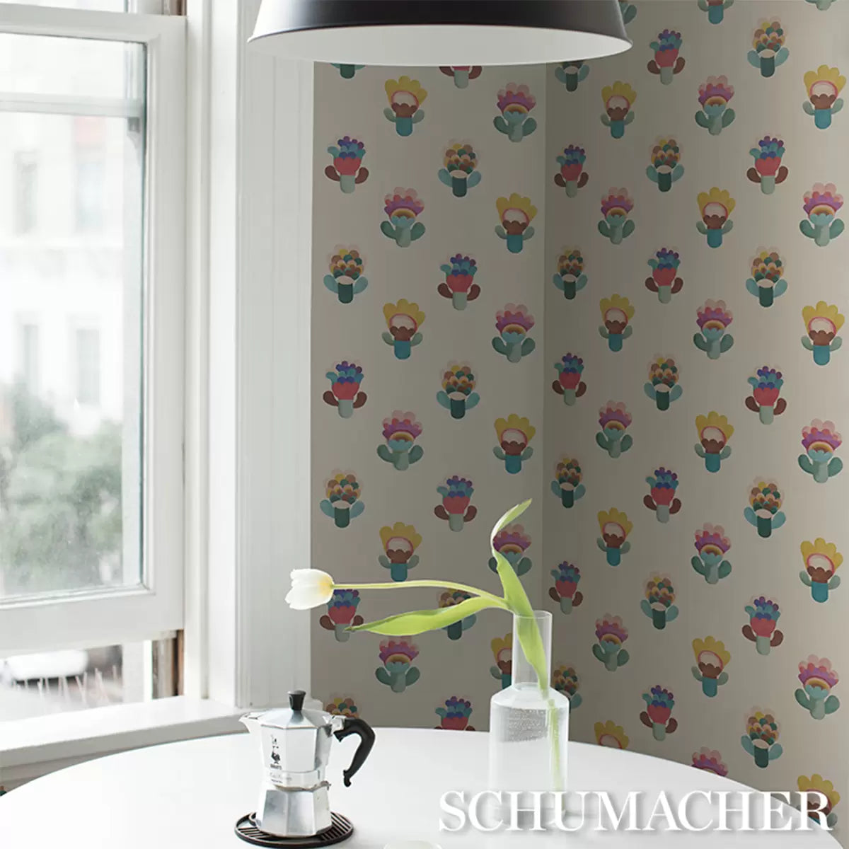 Le Jardin Wallpaper in an interior setting