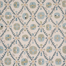 Load image into Gallery viewer, Amal Wallpaper - Calm Blue/Laurel Green