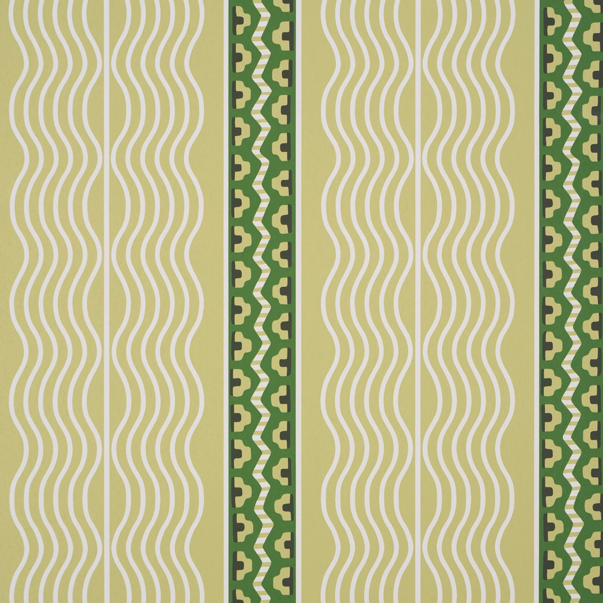 Crème Anglaise Wallpaper - Juniper Green