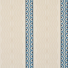 Load image into Gallery viewer, Crème Anglaise Wallpaper - English Cream/Denim Blue