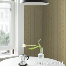 Load image into Gallery viewer, The Pearlies Wallpaper in an interior setting