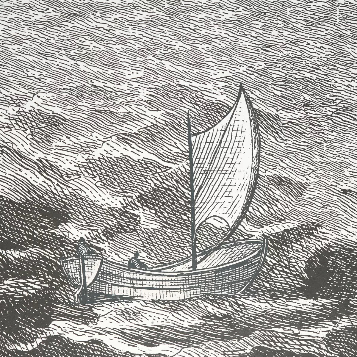 Philadelphia Harbor 3 Panel Set Wallpaper in an interior setting