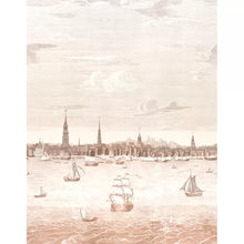 Load image into Gallery viewer, Philadelphia Harbor 3 Panel Set Wallpaper - Sepia