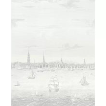 Load image into Gallery viewer, Philadelphia Harbor 3 Panel Set Wallpaper - Grey