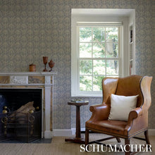 Load image into Gallery viewer, Barton's Eagle Hand Print Wallpaper in an interior setting