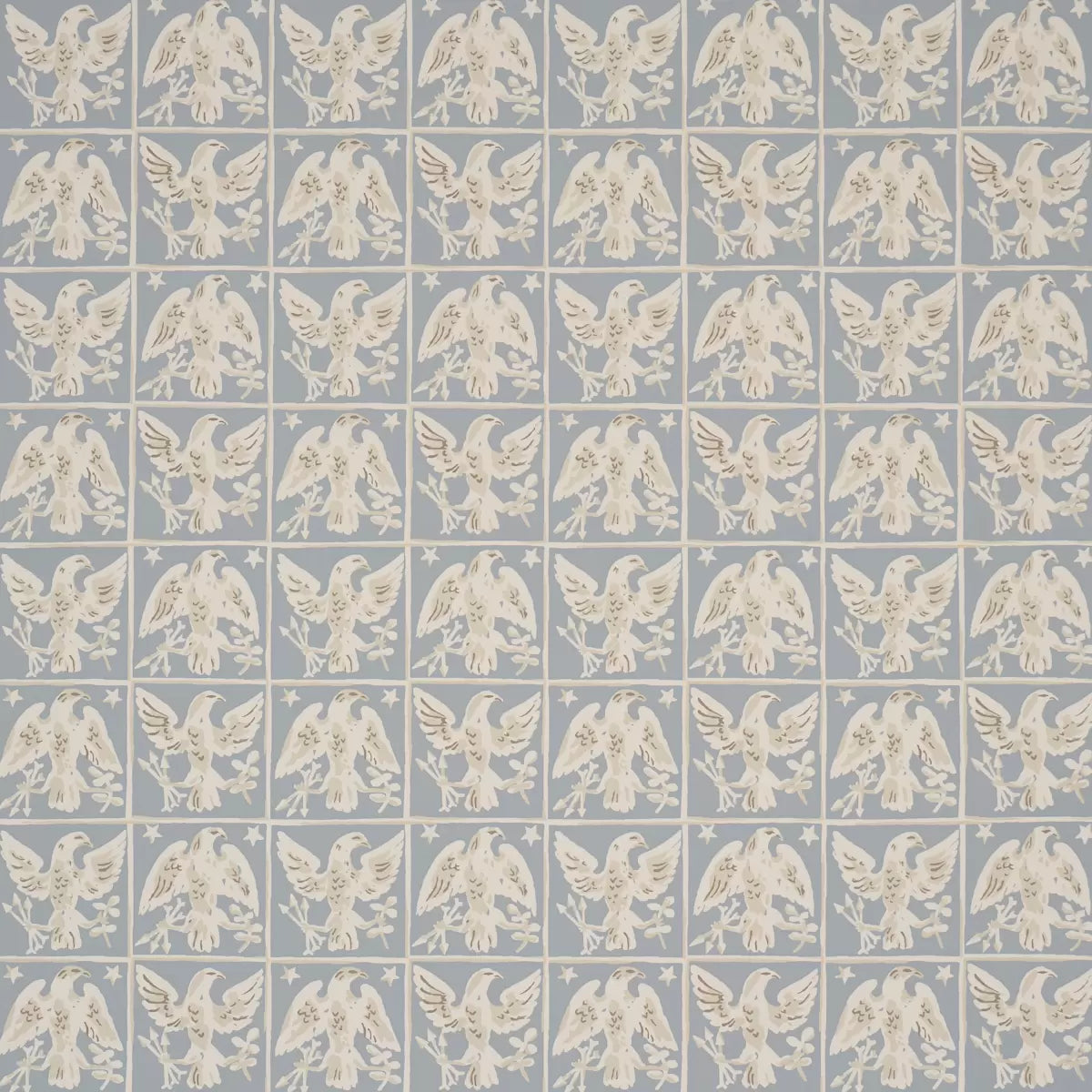 Barton's Eagle Hand Print Wallpaper