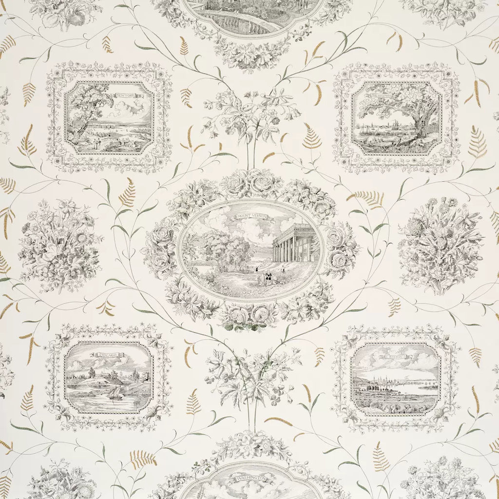 Century Scenic Toile Wallpaper