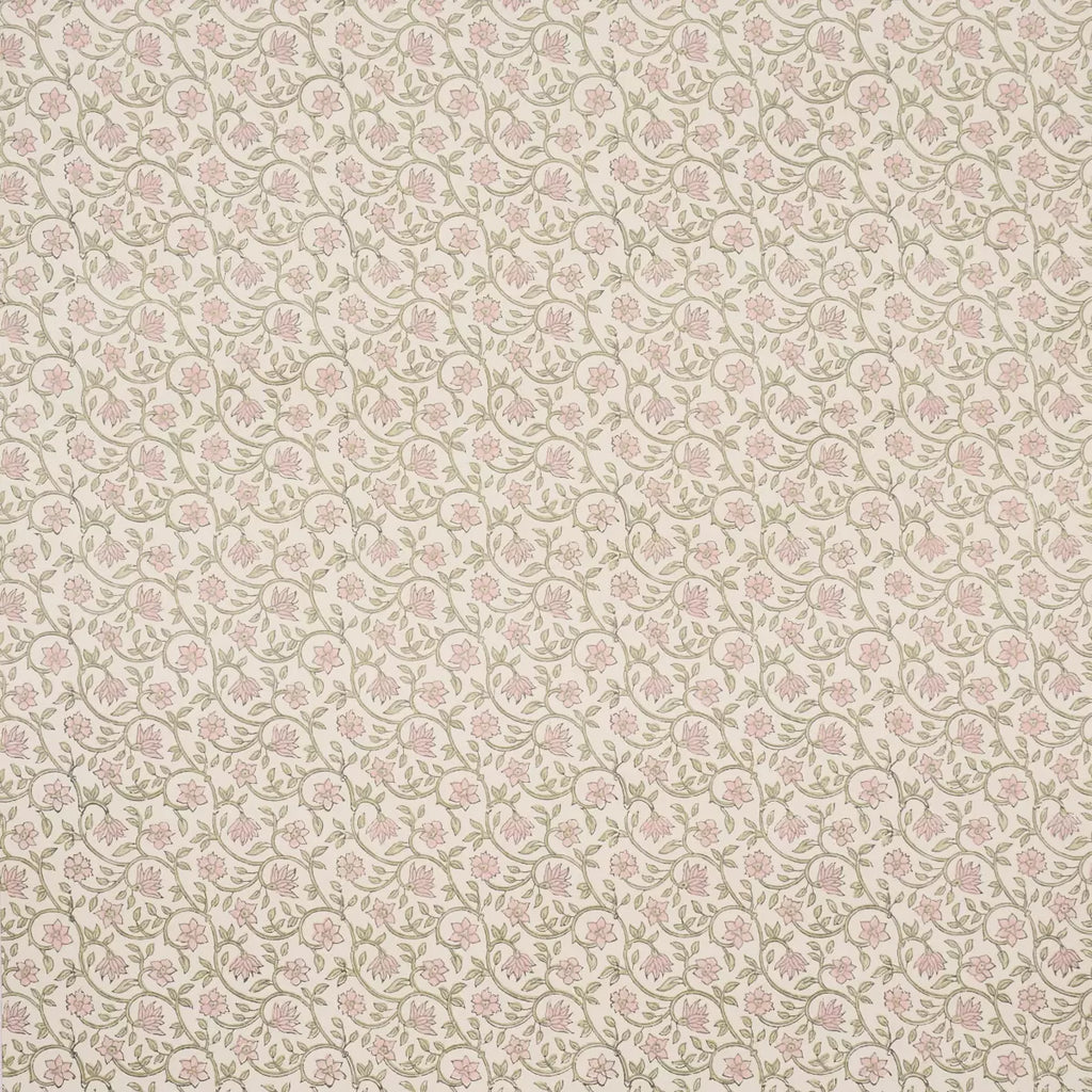 Malaya Hand-Block Print Wallpaper - Petal