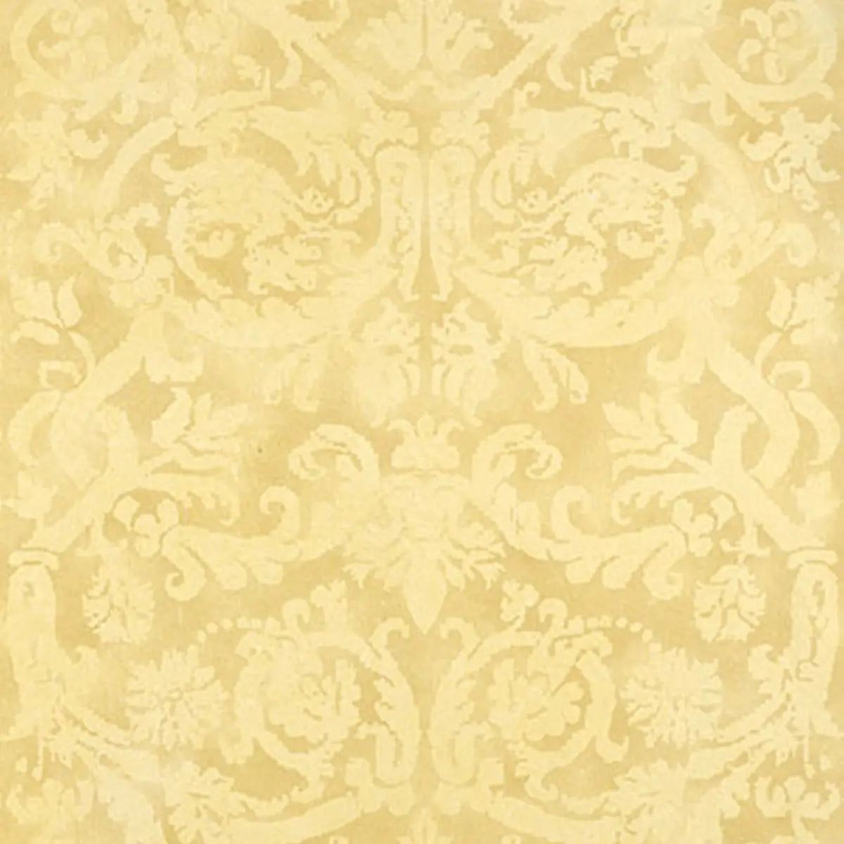 Pontine Damask Wallpaper - Soft Gold