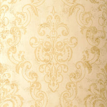 Load image into Gallery viewer, Giovan Damask Wallpaper in an interior setting