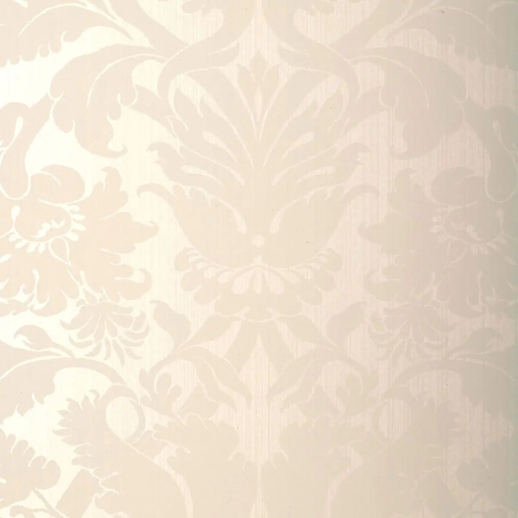 Fiorella Damask Wallpaper in an interior setting