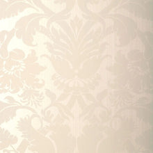 Load image into Gallery viewer, Fiorella Damask Wallpaper in an interior setting