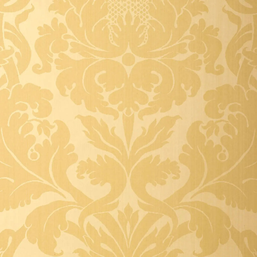 Fiorella Damask Wallpaper - Yellow