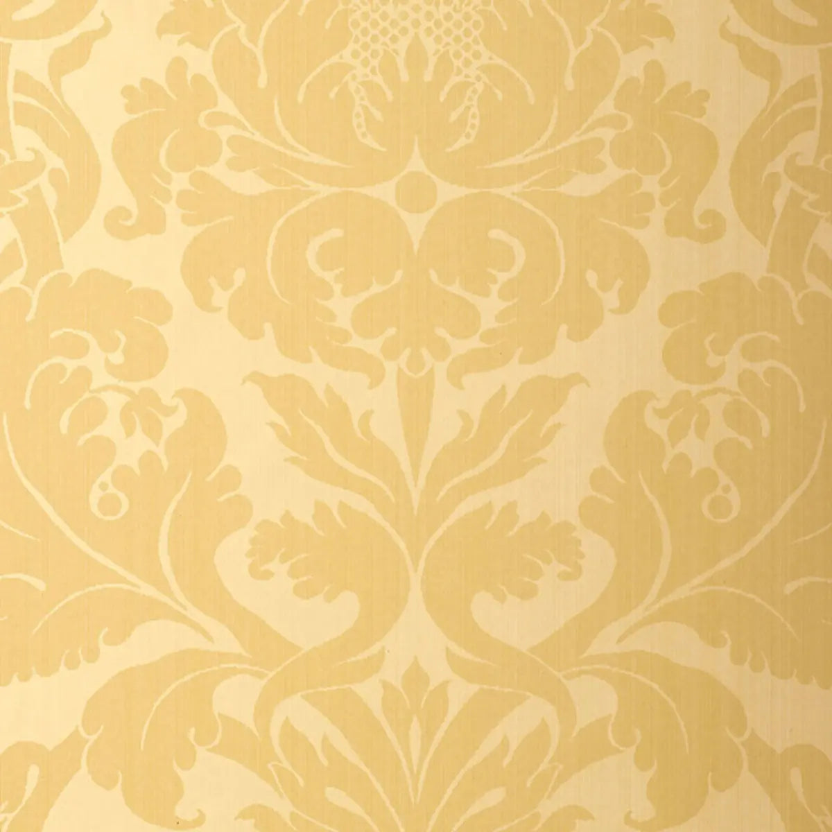 Fiorella Damask Wallpaper - Yellow