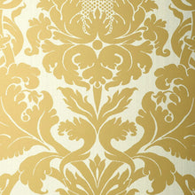 Load image into Gallery viewer, Fiorella Damask Wallpaper - Patina