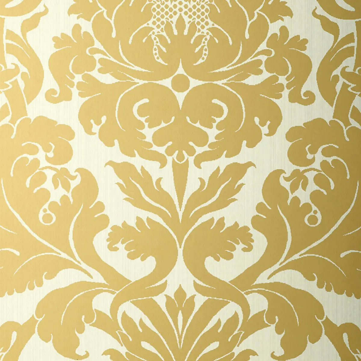 Fiorella Damask Wallpaper - Patina