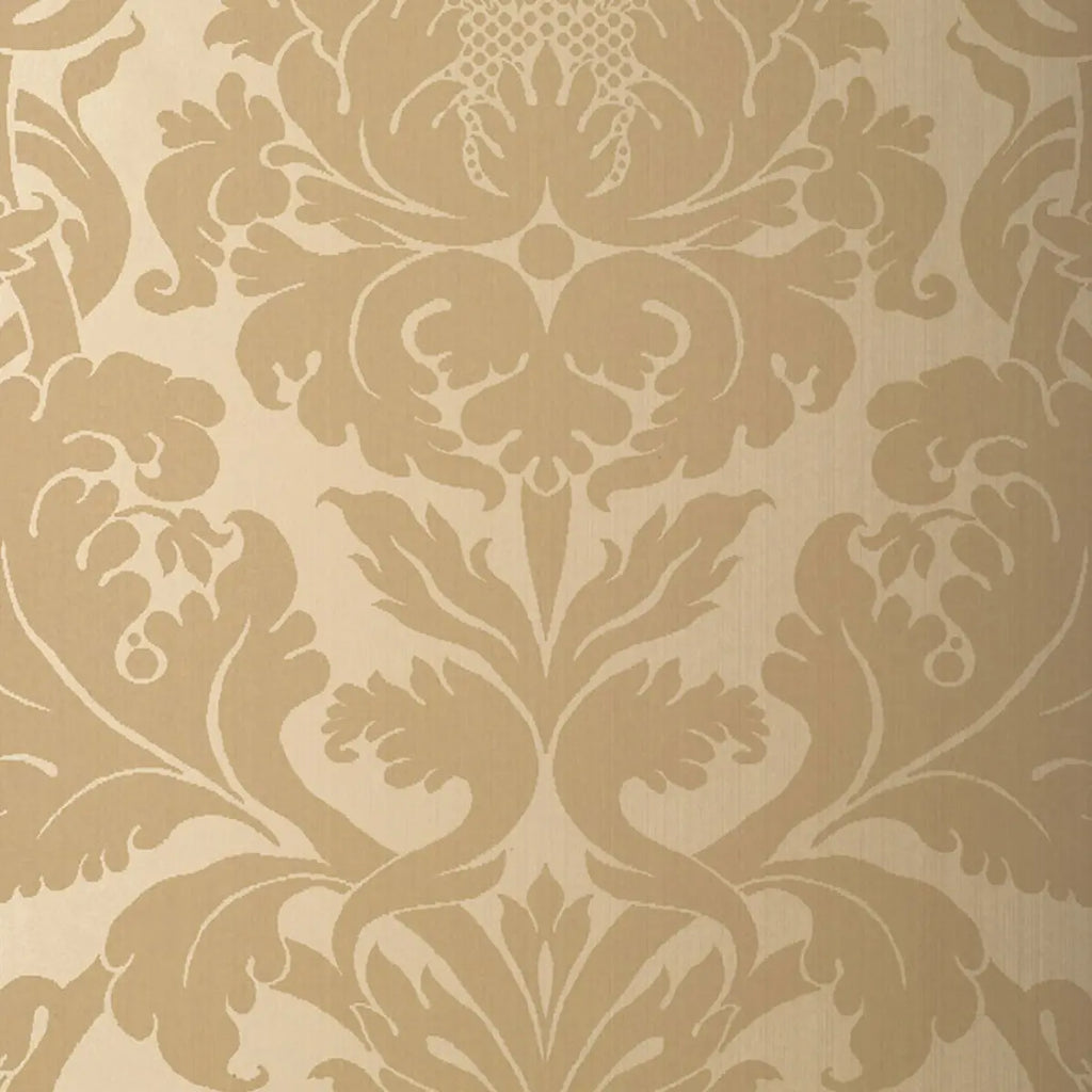Fiorella Damask Wallpaper - Oatmeal