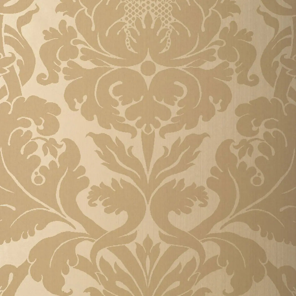 Fiorella Damask Wallpaper - Oatmeal
