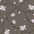 Magnolia Wallpaper in an interior setting