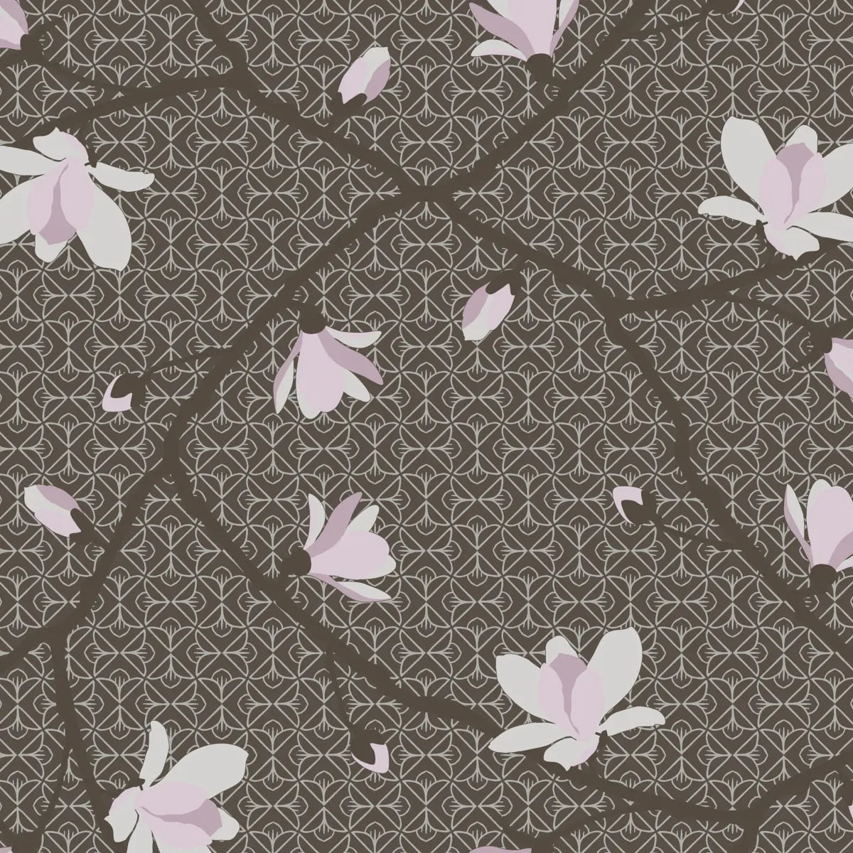 Magnolia Wallpaper in an interior setting