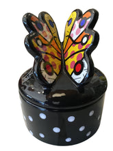 Load image into Gallery viewer, Signed butterfly trinket box