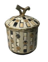 Load image into Gallery viewer, round mosaic box with lid