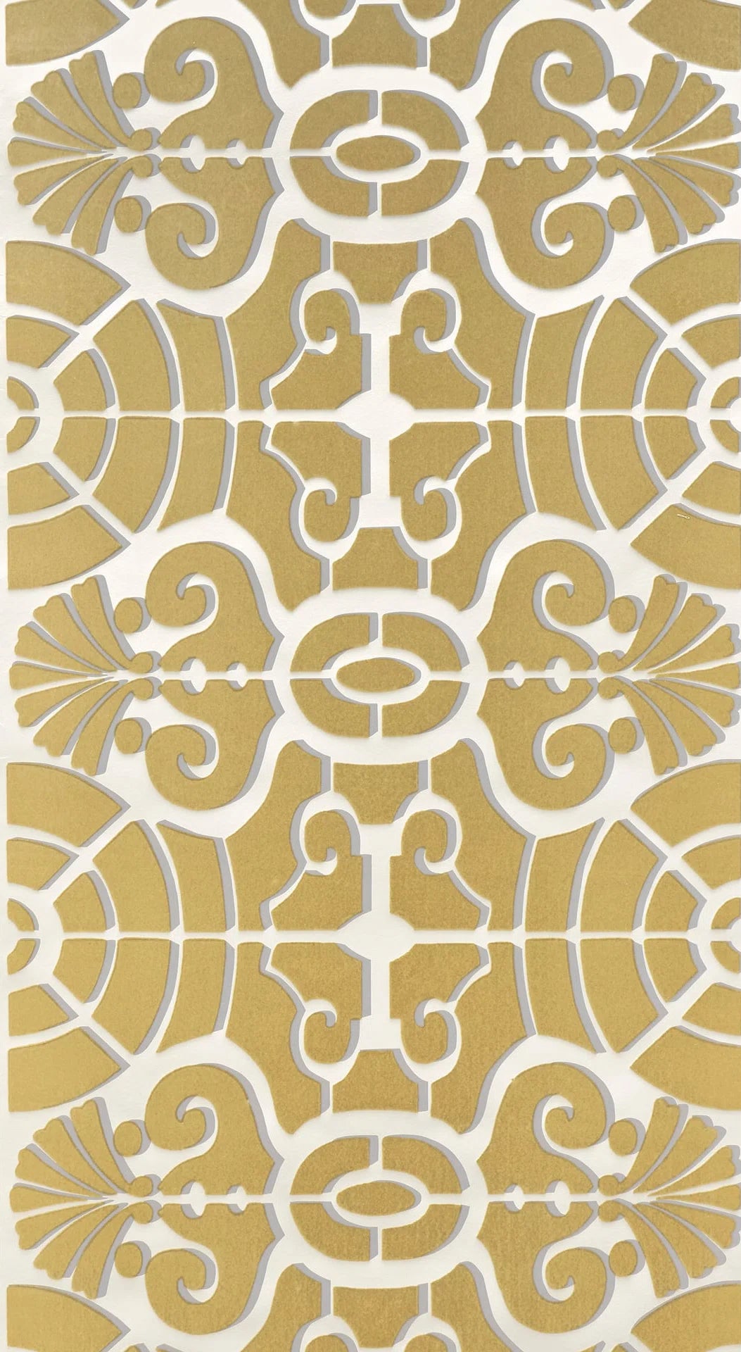 L'allee du roi flock wallpaper in TRAVERTIN