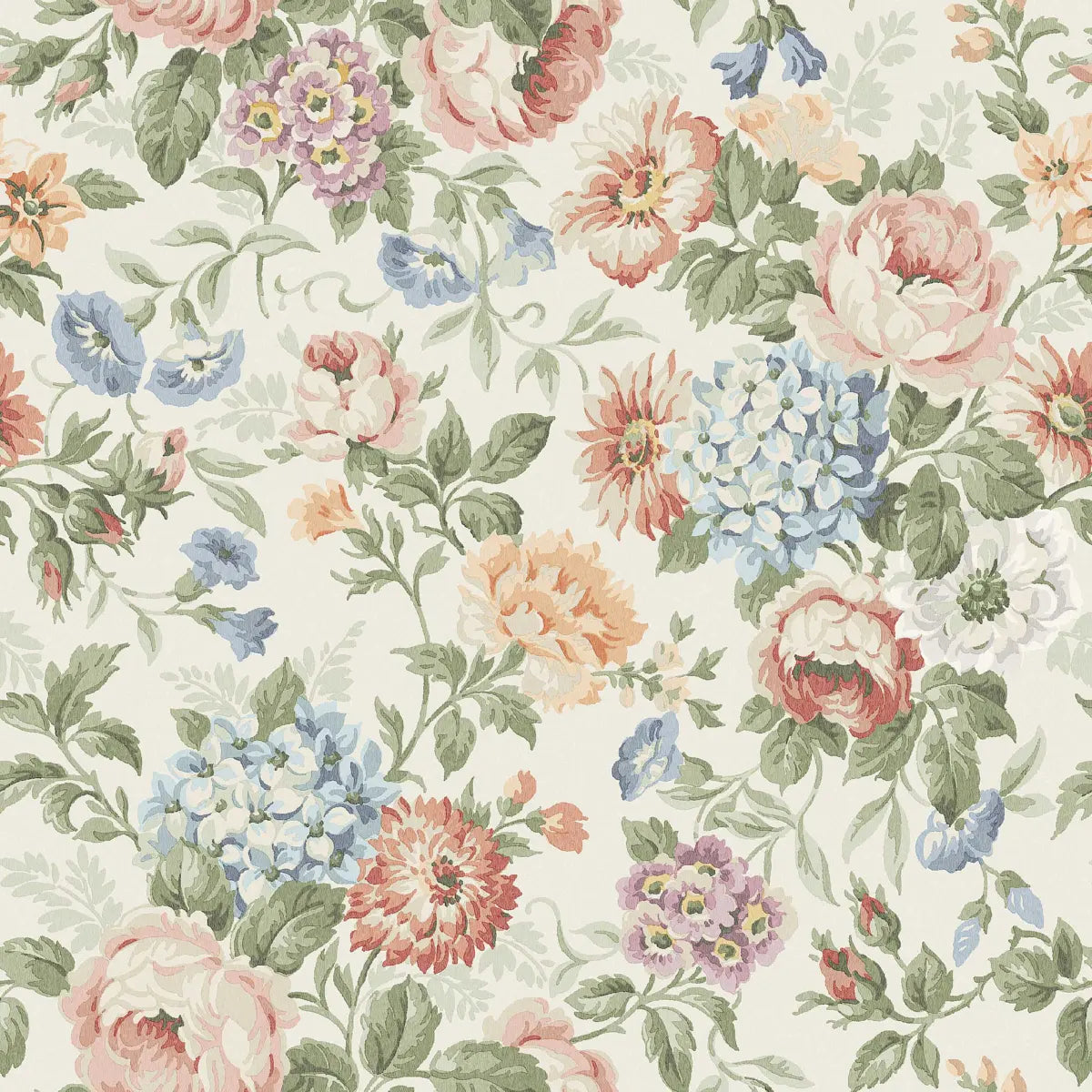 Hortensia Wallpaper - Multi