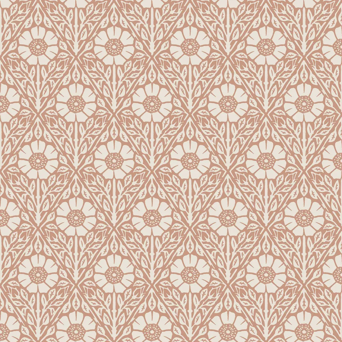 Nyponros Wallpaper - Terracotta