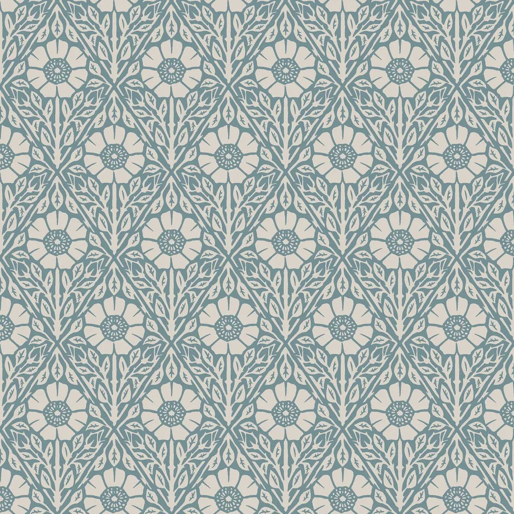 Nyponros Wallpaper - Blue