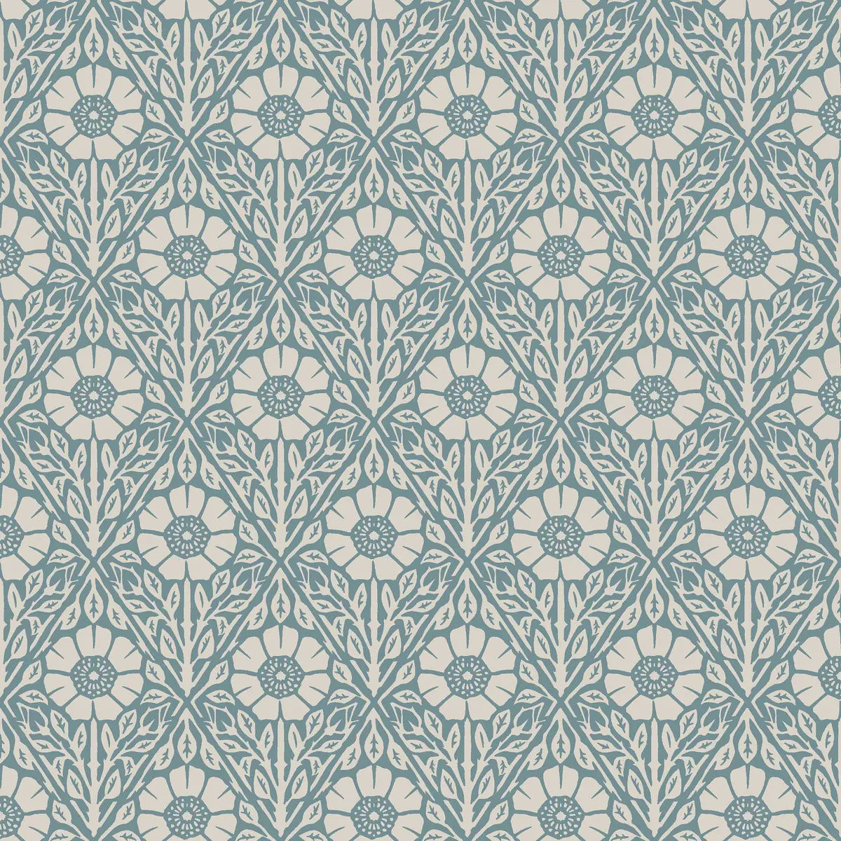 Nyponros Wallpaper - Blue